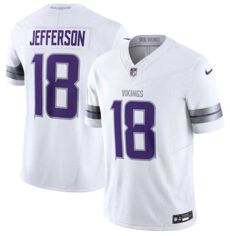 Men & Women & Youth Minnesota Vikings #18 Justin Jefferson White F.U.S.E. Winter Warrior Limited Stitched Jersey,We sell and wholesale Men & Women & Youth Minnesota Vikings #18 Justin Jefferson White F.U.S.E. Winter Warrior Limited Stitched Jersey on line form chian!